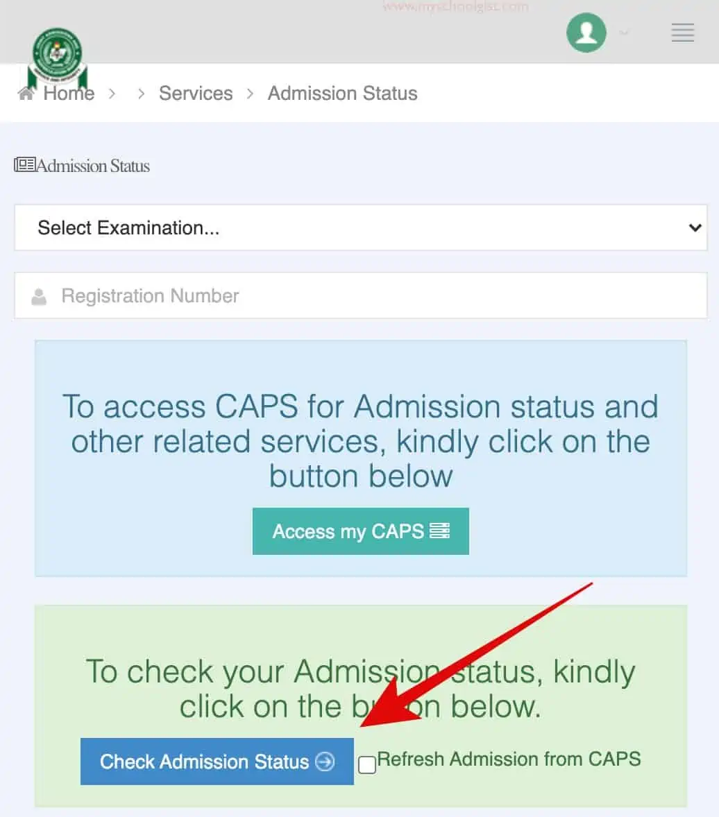how to check your jamb result and admission status