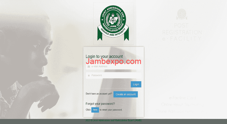 Login To Jamb Portal Using Registration Number