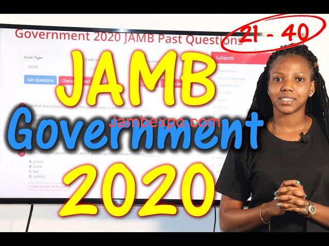 government jamb past questions and answers