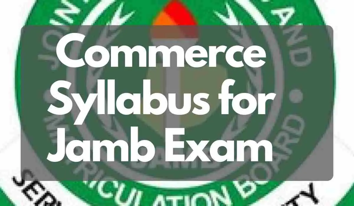 JAMB Commerce Syllabus